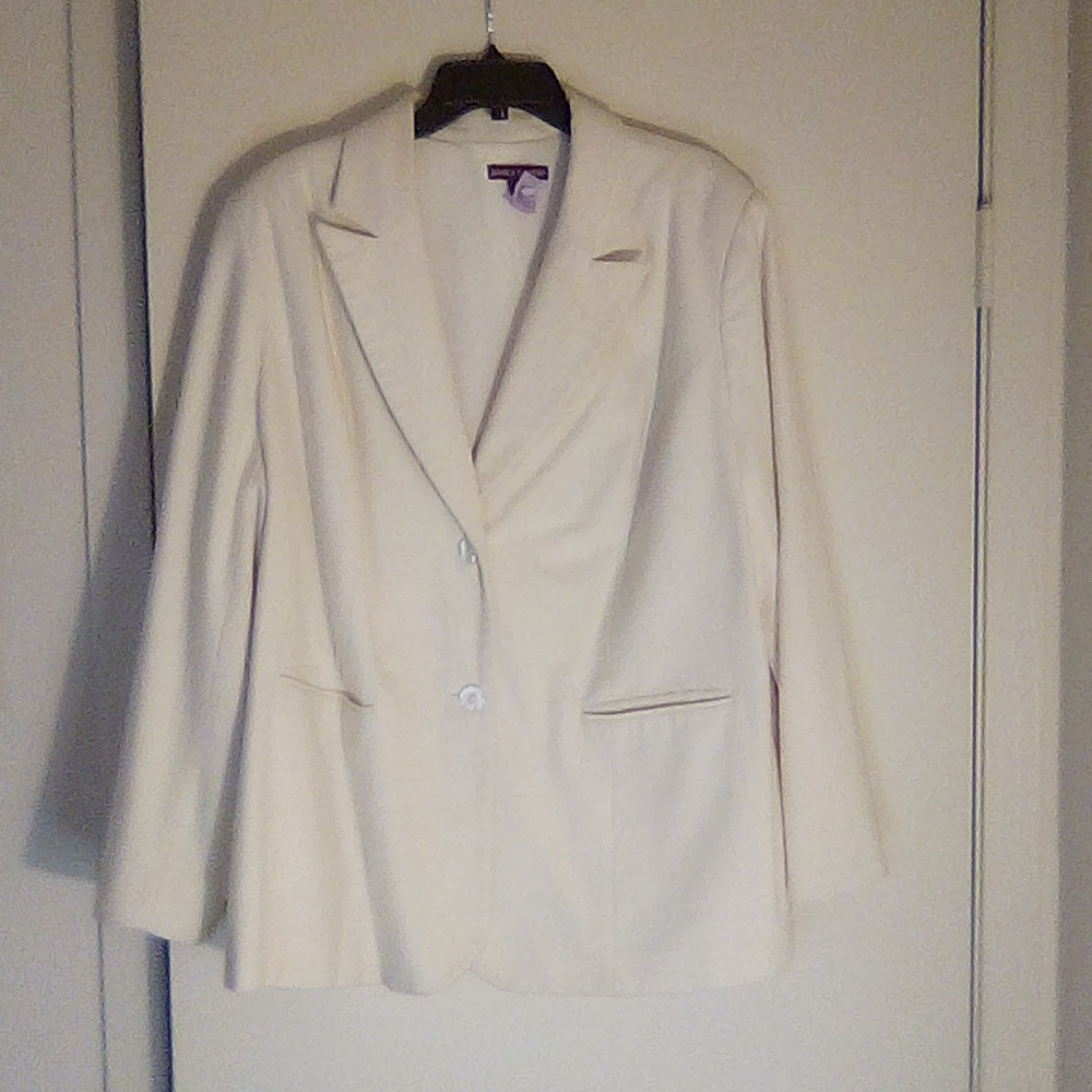 Blazer by Jessica London, size 18.  Beige in color.